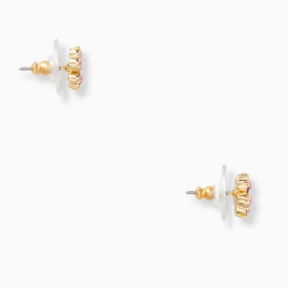 NWT - Kate Spade Pink Flower Stud Earrings - Picture 4 of 12